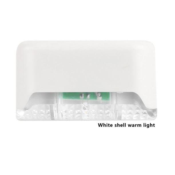 1/4/8/16 Uds LED lámpara Solar camino escalera exterior impermeable luz de pared jardín paisaje paso cubierta luces balcón valla luces solares Jardín y Patio LED cálido de carcasa blanca Toystoory HA005403-07B