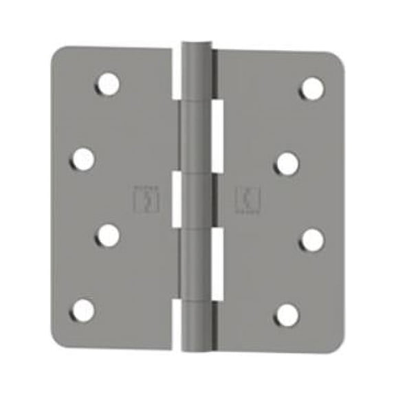 3.5 x 3.5 in. 0.25 in. Radius Full Mortise Residential Plain Bearing Hinge, Prime Coat
