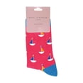 thumbnail image 2 of Miss Sparrow - Ladies Breathable Soft Novelty Bamboo Socks | Patterned Striped Polka Dot Socks, 2 of 2