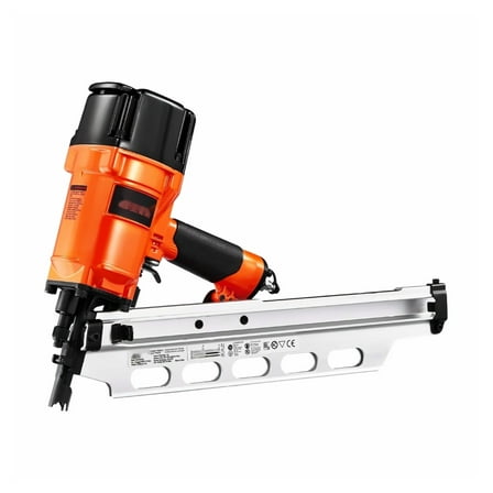 Framing Nailer 21° 2-3.5" Pneumatic Nail Gun, Full Round Head, 80-120 PSI - for Framing, Decking, Fencing & Construction