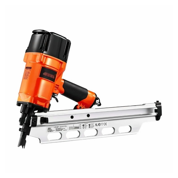 Framing Nailer 21° 2-3.5" Pneumatic Nail Gun, Full Round Head, 80-120 PSI - for Framing, Decking, Fencing & Construction