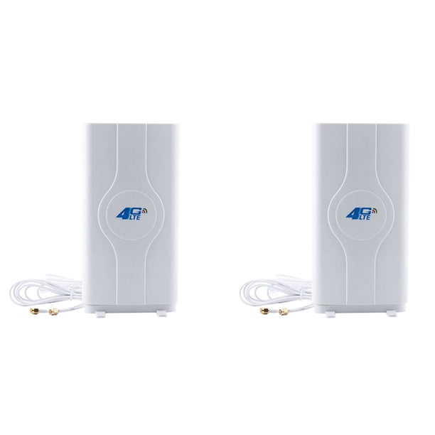 2X 700 - 2600 Mhz 88Dbi 3G 4G Antena Lte Antena Móvil Conector Macho Booster Antena 2 Metros (2X Sma-Macho)