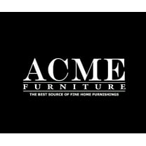 ACME Varian California King Bed, Gray Fabric & Mirrored