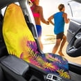 thumbnail image 4 of XYZCANDO Neon Tropical Palm Tree Car Seat Towel Cover - Sweatproof, Waterproof Protector - Universal Fit for Cars, SUVs, Trucks - Moisture-Wicking Summer Auto Accessory, 4 of 9