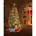 thumbnail image 5 of Farm Rooster Christmas Tree Skirt 48 Inches Large Christmas Skirt Tree, Black and White Plaid Farmhouse Tree Skirt Christmas Decorations for Fireplace Party Holidays Indoor Outdoor, 5 of 7