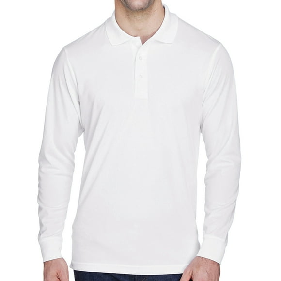 T-shirt Manches Longues à Manches Longues pour Hommes - Blanc, XL