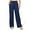 5419-DARKBLUE, variant on SWQZVT Womens Pants Linen Summer Cargo Casual Pants for Women Grey Drawstring Lightweight Side Pocket Pant Loose Wide Leg Comfort Linen Pants XXL