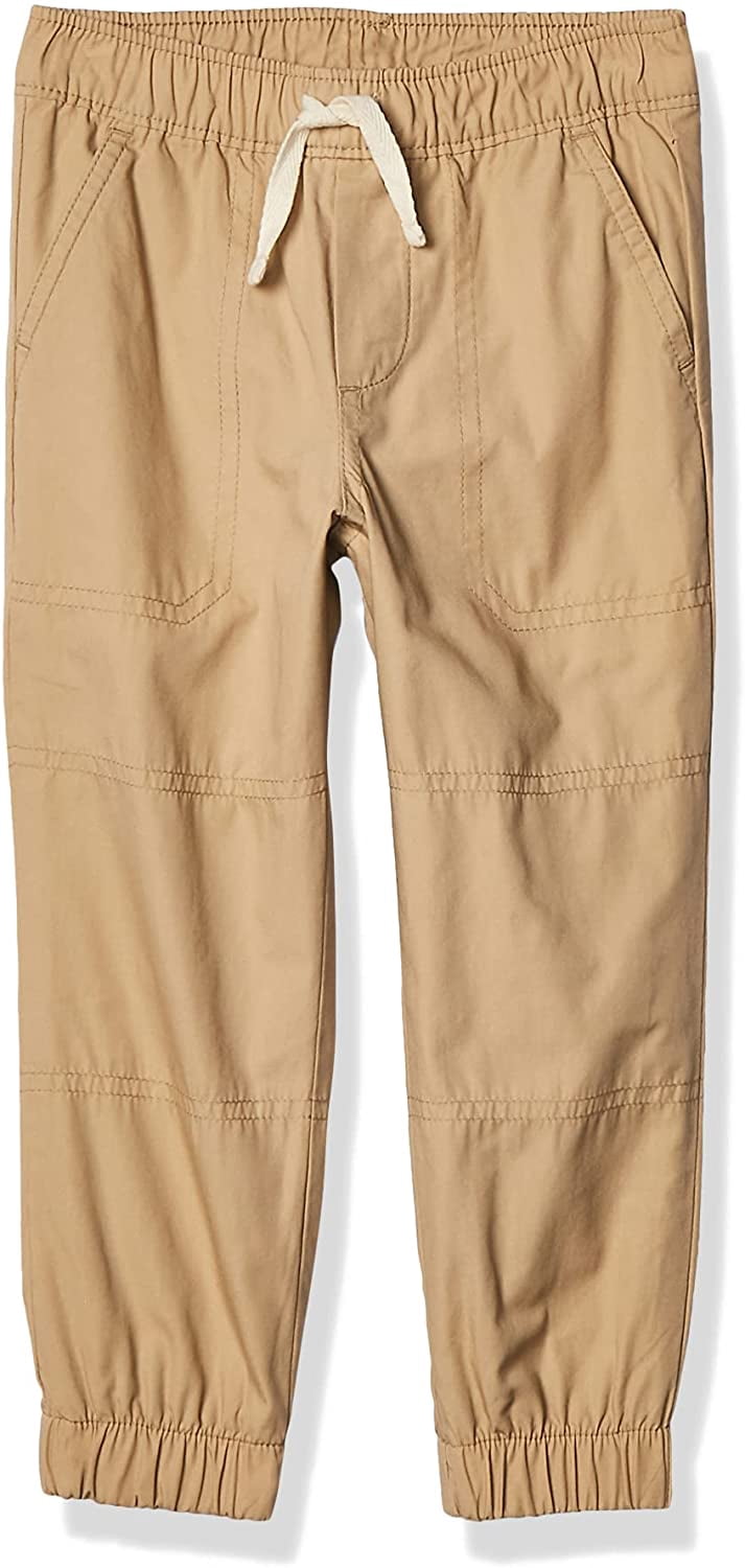 Boys Woven Lined Jogger Pants Khaki 4T 