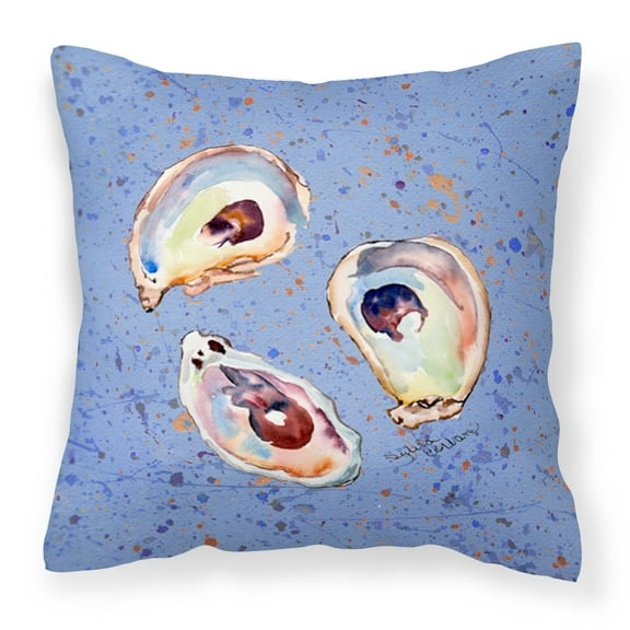 Carolines Treasures 8456PW1414 Oyster Fabric Decorative Pillow 14HX14W multicolor