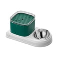 thumbnail image 3 of Cat Water Dispenser and Food Bowl Set Pet Food Bowl Detachable 3L Capacity Automatic Cat Drinker Bowl for Dogs Small Animals , Green, 3 of 9