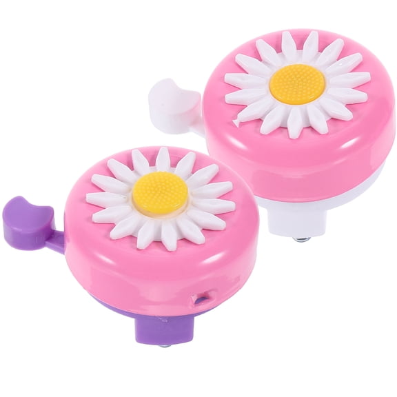 LEORX 2PCS Adult Bicycle Bell Alloy Red White for Bike Accessory Practical Kids Use