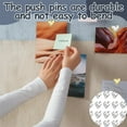 thumbnail image 5 of Reusable Silver Thumb Tacks,0.87x0.4In Portable Push Pins,Heart Push Pins for Home,QZS Durable Cute Thumbtacks for Cork Board, 5 of 6