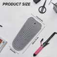 thumbnail image 7 of Heat Resistant Silicone Mat Pouch for Hair Straightener, Non-slip Travel Pad Cover for Curling & Flat Iron, Portable Styling Heat Mat Holder for Curler Wand and Hot Waver (Light Grey), 7 of 7