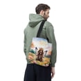thumbnail image 3 of Welcome Spring Fairy Boykin Spaniel in Flower Meadow All Over Print 3D Canvas Tote Bag Dog Lover Reusable Handbag - 13002, 3 of 5