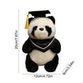 thumbnail image 3 of Tyidzon 8" Graduation Gifts Bear Class of 2025 Stuffed Animal Bear with Black Grad Cap, Plush Doll for Boy Girl Adult High School Graduation Decorations 2025, 3 of 8
