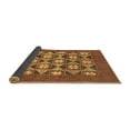 thumbnail image 2 of Ahgly Company Indoor Round Abstract Brown Modern Area Rugs, 6' Round, 2 of 4
