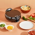 thumbnail image 6 of Infuse 9" Nonstick Electric Quesadilla Maker 6-Wedges with Lid Latch Lock, Black, 6 of 9