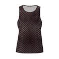 thumbnail image 4 of Fotbe Red and white polka dots Pattern Men's Quick Dry Workout Tank Top Gym Muscle Tee Fitness Bodybuilding Sleeveless T Shirt Breathable Workout Shirt-Small, 4 of 9