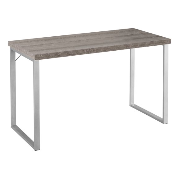 Computer Desk, Home Office, Laptop, 48"L, Work, Metal, Laminate, Brown, Grey, Contemporary, Modern