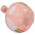 thumbnail image 3 of 2pcs 12Inch Hot Air Balloon Paper Lantern Lampshade Ceiling Light Wedding Party Decor, Pink Rainbow, 3 of 8