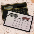 thumbnail image 3 of 8 Digits Thin Pocket Calculator, Portable Slim Credit Card Design, Solar Power Mini Calculator, Perfect For Home & Travel Desktop Math Tool, 1 Pcs, 3.35x2.09", 3 of 8