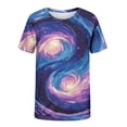 thumbnail image 4 of USNSM Printed Shirts for Men Short Sleeve T-Shirt Starry Sky Graphic Tees Summer Tshirts Tops Plus Size Novelty Clothes Purple XXL, 4 of 5