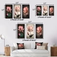 thumbnail image 4 of Designart "Vintage Lotus Pink Blossoms in Full Bloom II" Floral Lotus Framed Wall Art Set Of 3 - Pink Modern Frame Gallery Set For Office Decor, 4 of 6
