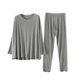 thumbnail image 1 of Pijama de lactancia Wancir para mujer, pijama de maternidad, pijama posparto, conjuntos de top y pantalón de manga larga con bolsillos, 1 of 7
