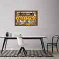 thumbnail image 3 of Farmhouse Wall Decor Sunflower Wall Art It''s Okay Inspirational Quotes Canvas Print Framed Artwork for Bathroom Decor Wall Art Rustic Sunflower Painting Picture For Office Kitchen 12x18 Inch, 3 of 6