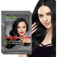 thumbnail image 2 of (6 pack) Herbishh Black Hair Color Shampoo for Gray Hair, 3-in-1 Dye Cleanse & Condition, Ammonia-Free, Long-Lasting Coverage, Easy to Use, Travel Pack, 30ml Each Sachet, Ideal for Men & Women, Pack of 2, 2 of 9