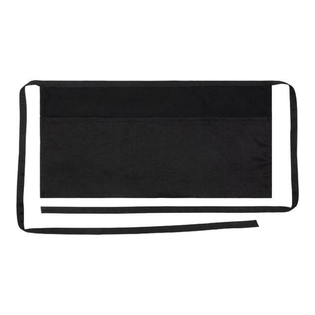 Delantal de cintura para camarera, delantal de chef, delantal corto multiusos, compacto y cómodo con bolsillos para cafetería, cocina y restaurante.