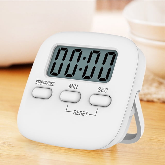 Timer, Portable Digital Kitchen Timer Magnetic Cooking Countdown Alarm with LCD Screen Stand for Study Sports Cooking Gaming Office