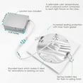 thumbnail image 3 of Luxrite 6" Square LED Recessed Lighting, Color Temperature Selectable 2700K / 3000K / 3500K / 4000K / 5000K, 16-Pack, 3 of 5