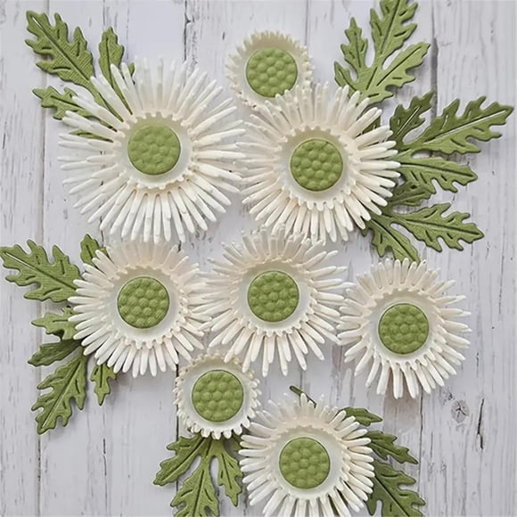 Troqueles para Scrapbooking FAWENUCY Hojas de Flores 9.7x6.4 cm
