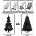 thumbnail image 5 of Yaheetech 6ft Pre-lit Spruce Artificial Christmas Tree, Black, 5 of 10