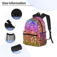 thumbnail image 3 of Fotbe Glitter Rainbow Mochila Ligera Casual para Laptop para Hombres y Mujeres, Mochila Impermeable de Uso Diario, Mochila para Universidad, 3 of 6