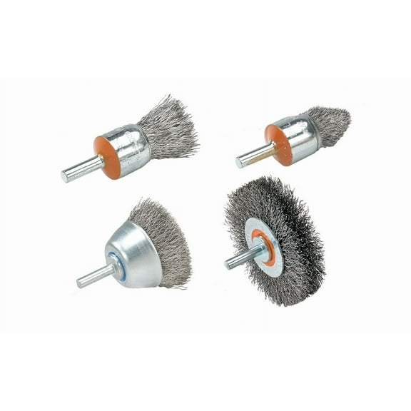 Walter 13C058 Mounted Wire End Brush Crimped .014" Stainless Steel Wire 3/4"