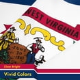 thumbnail image 4 of G128 3 Pack: West Virginia WV State Flag | 3x5 Ft | LiteWeave Pro Series Printed 150D Polyester | Indoor/Outdoor, Vibrant Colors, Brass Grommets, Thicker and More Durable Than 100D 75D Polyester, 4 of 6