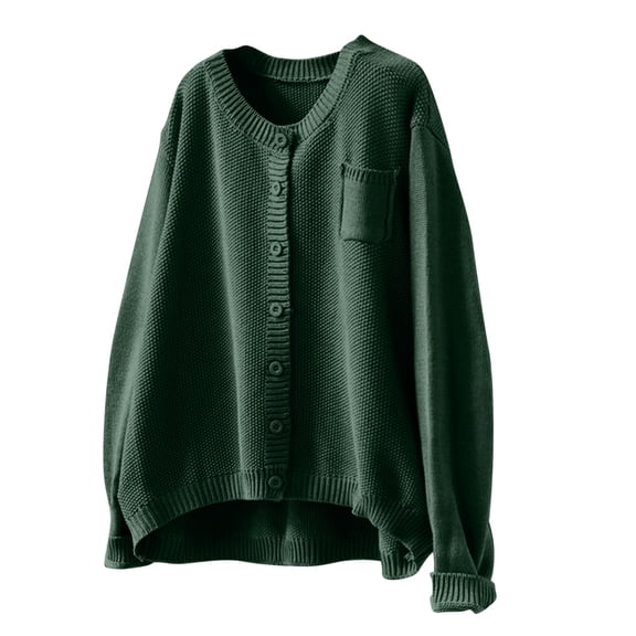 HomeGardon Women's Sweaters Sweaters for Women Spring and Sweater Cardigan V-neck Long Sleeve Plus Oversize Cardigan Knitted Outer