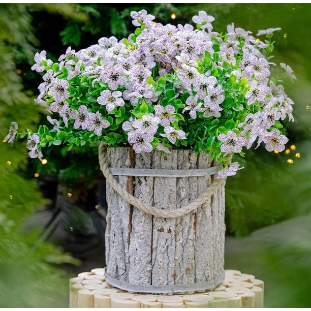 12 Manojos de Flores Artificiales de Otoño, Decoración de Otoño Al Aire Libre a Prueba de Decoloración para Porche, Jardín, Patio, Sala de Estar, Recámara - Arreglo Floral Decorativo Multiusos