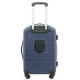 Wrangler 2pc Expandable Rolling Carryon Luggage Set, Navy