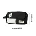 thumbnail image 3 of Large-capacity Pencil Case For High School Students Stationery Bag For Students Small Red Same Style Senior Preppy Style Zipper Deals Of The Day Clearance, 3 of 9