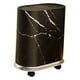 thumbnail image 2 of Cubo de basura con ruedas extraíbles, cesta para basura, ahorra espacio, tapa sellada. Negro, 2 of 9