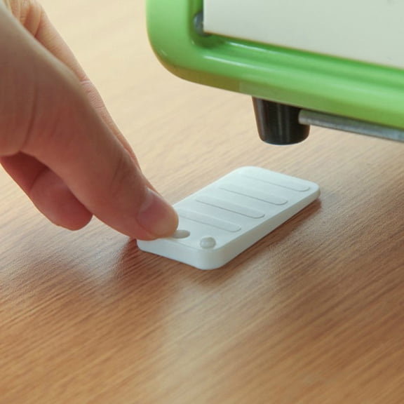 ETEREAUTY 12Pcs Multi Functional White Plastic Furniture Shims for Leveling Doors Cabinets and Tables in Home