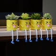 thumbnail image 3 of Matsuzay No se necesita riego, plantas suculentas colgantes, plantas artificiales de oficina para decoración, decoración de oficina Decoración del hogar A, 3 of 6