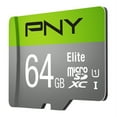 thumbnail image 2 of PNY 64GB Elite Class 10 U1 microSDHC Flash Memory Card - 100MB/s read, Class 10, U1, Full HD, UHS-I, micro SD, 2 of 6
