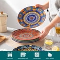 thumbnail image 4 of Juego de platos llanos vancasso Bohemian Ceramic 26,7 cm para 6, 4 of 8