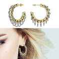 thumbnail image 2 of Fogun Tassels Hoop Earrings for Women Fashionable Long Fringe Ear Rings Exaggerated Ear Pendants Elegant Evening Jewelry, 2 of 2