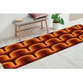 thumbnail image 5 of Brown Groovy Retro 70's Rug, Brown Rug, Orange Rug, Modern Rug, Home Decor Rug, Bedroom Rug, 3D Printeds Rug, Non Slip Rug, Rug, 2.3'x3.3' - 70x110 cm, 5 of 8
