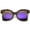 Purple / Purple Mirror, variant on sunglassLA Unisex Womens Oversize Side Cut Marble Frame Iridescent Lens Cat Eye Sunglasses (Red / Magenta Mirror) - 59mm